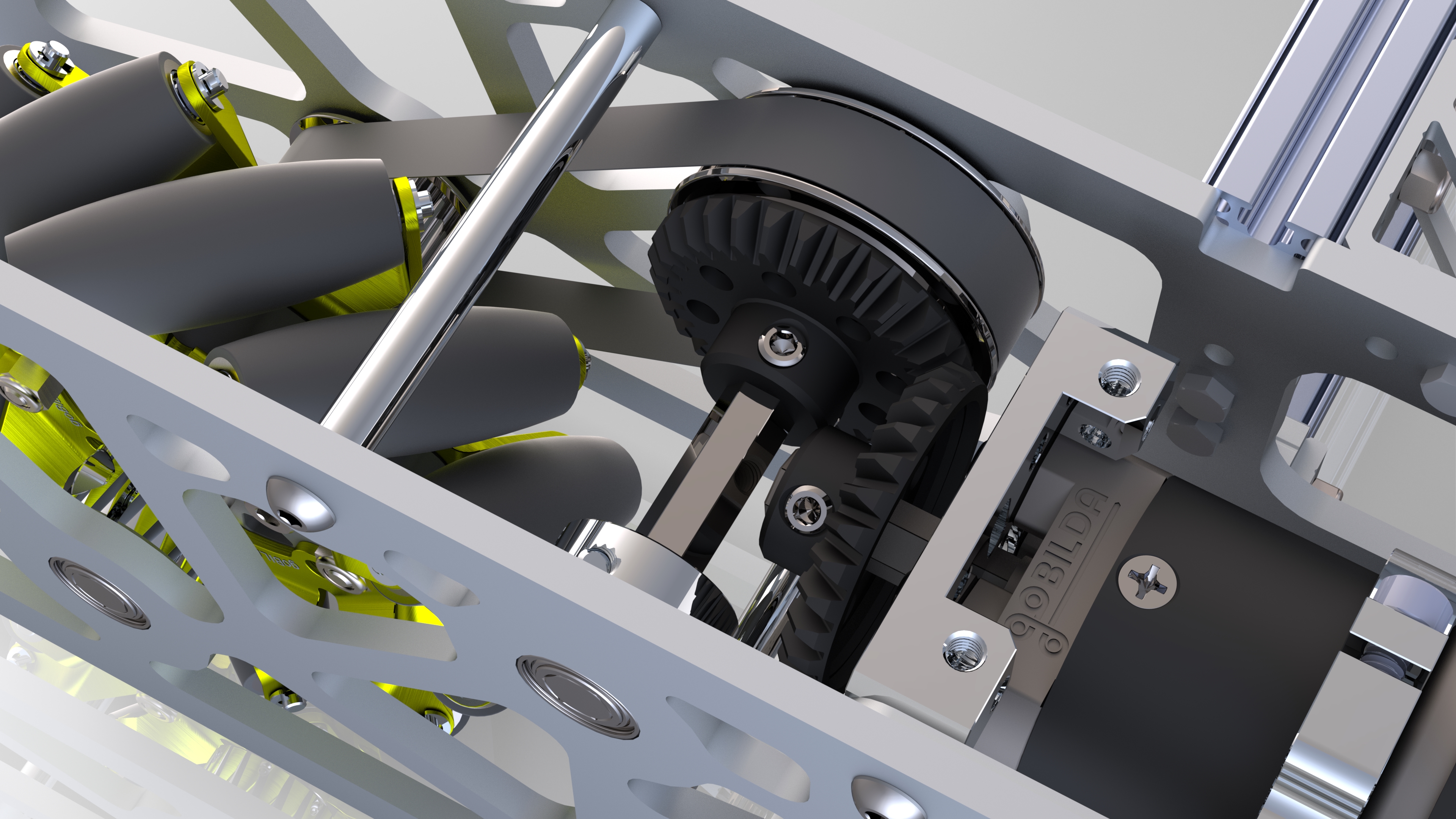 紧凑型麦克纳姆轮驱动器底盘